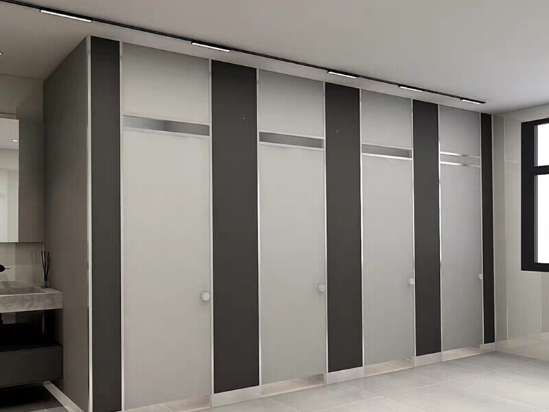 衛生間隔斷-黑白撞色