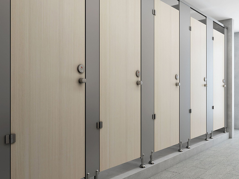 米白色全鋁蜂窩板-衛生間隔斷