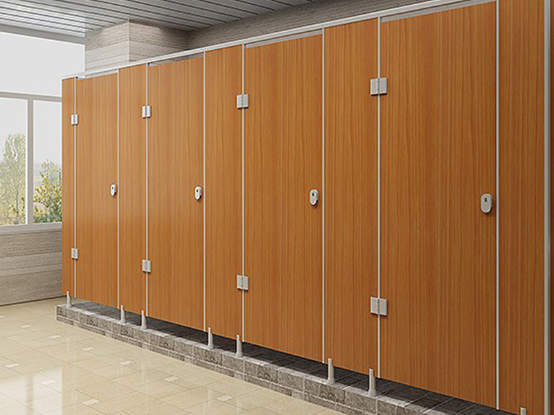 蘋果木鋁蜂窩板-公共衛生間隔斷