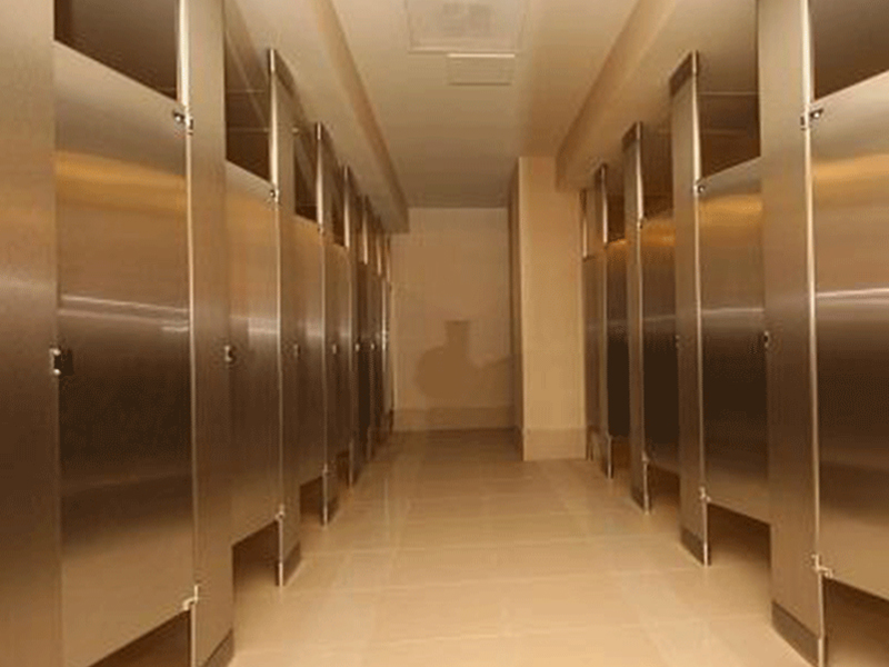 木紋不銹鋼蜂窩板-衛生間隔斷